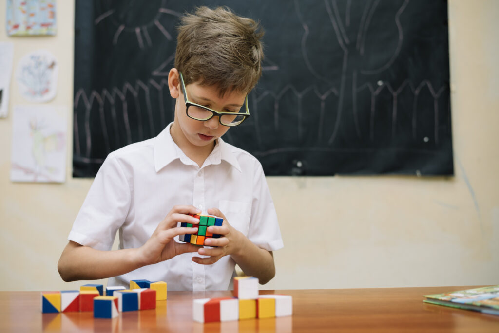 Rubik's Cubes solving kids